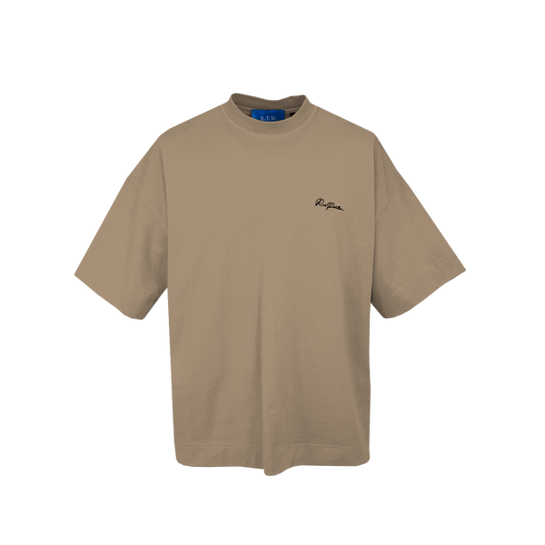 SIGNATURE LOGO TEE - KHAKI