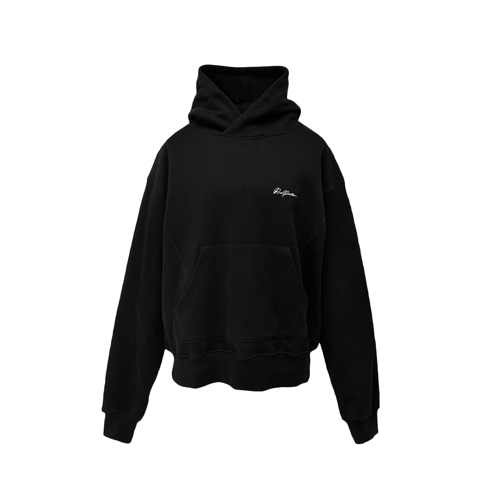 RTW SIGNATURE HOODIE - BLACK – Luxury Blanks by Rue Porter